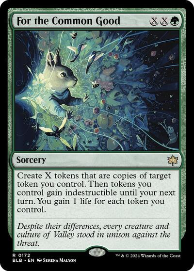 For the Common Good (BLB) #172 Rare (Lightly Played) Bloomburrow Magic: The Gathering: 2024