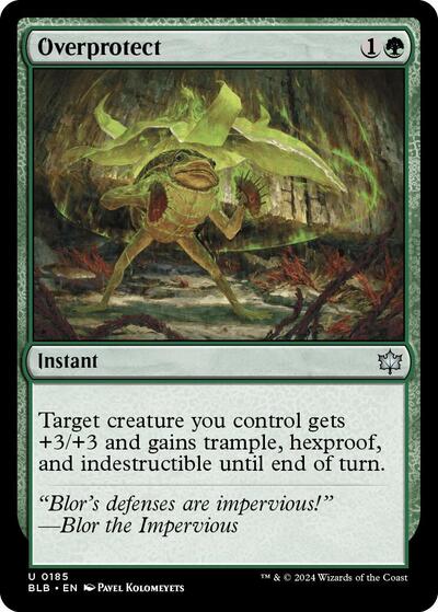 Overprotect (BLB) #185 Uncommon (Lightly Played) Bloomburrow Magic: The Gathering: 2024
