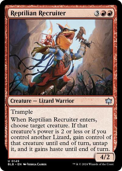 Reptilian Recruiter (BLB) #149 Uncommon (Lightly Played) Bloomburrow Magic: 2024