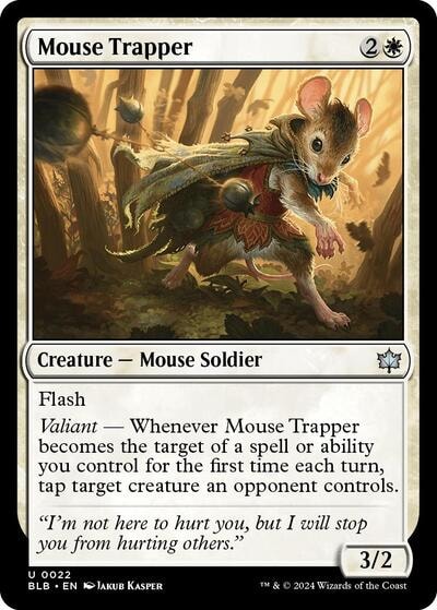 Mouse Trapper (BLB) #22 Uncommon (Lightly Played) Bloomburrow Magic: The Gathering: 2024