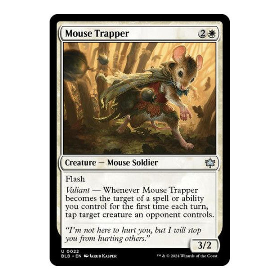 Mouse Trapper (BLB) #22 Uncommon (Lightly Played) Bloomburrow Magic: The Gathering: 2024