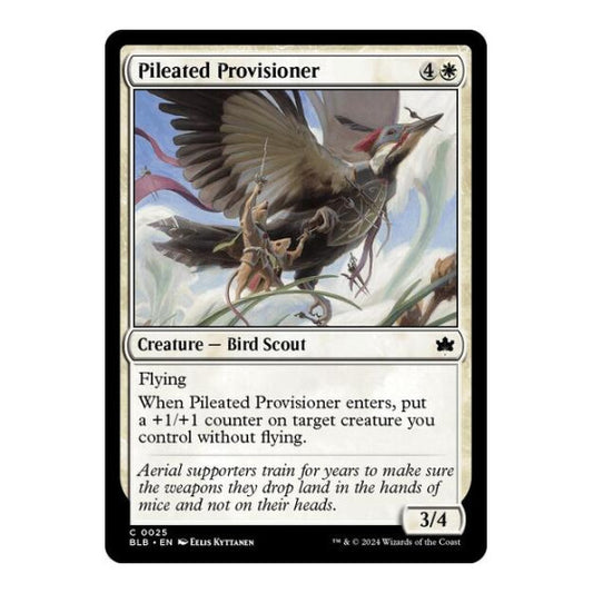 Pileated Provisioner (BLB) #25 Common (Lightly Played) Bloomburrow Magic: The Gathering: 2024