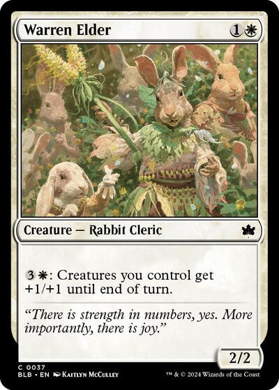 Warren Elder (BLB) #37 Common (Lightly Played) Bloomburrow Magic: The Gathering: 2024