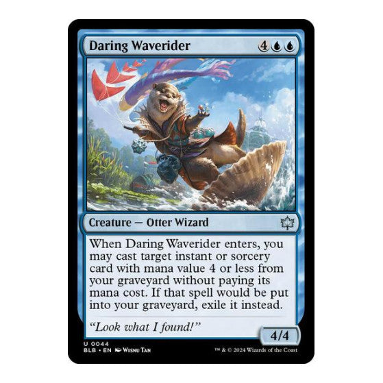 Daring Waverider (BLB) #44 Uncommon (Foil Lightly Played) Bloomburrow Magic: The Gathering: 2024