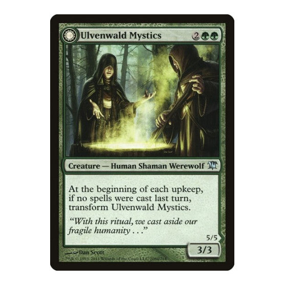 Ulvenwald Mystics (ISD) #208 Uncommon (Moderately Played) Innistrad Magic: The Gathering: 2011