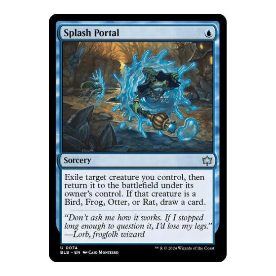 Splash Portal (BLB) #74 Uncommon (Foil Lightly Played) Bloomburrow Magic: The Gathering: 2024