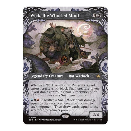 Wick, the Whorled Mind (Showcase) (BLB) #314 Rare (Lightly Played) Bloomburrow Magic: The Gathering: 2024