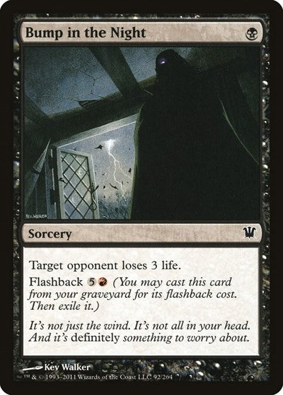 Bump in the Night (ISD) #92 Common (Lightly Played) Innistrad Magic: The Gathering: 2011