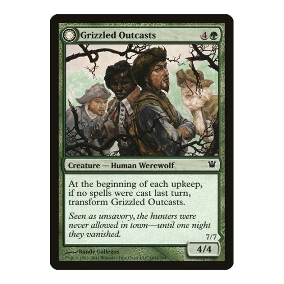 Grizzled Outcasts (ISD) #185 Common Innistrad Magic: The Gathering: 2011