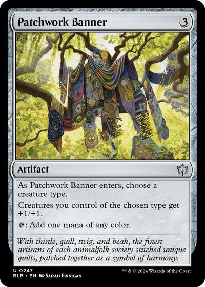 Patchwork Banner (BLB) #247 Uncommon (Near Mint) Bloomburrow Magic: The Gathering: 2024