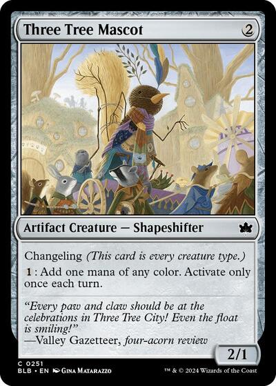Three Tree Mascot (BLB) #251 Common (Lightly Played) Bloomburrow Magic: The Gathering: 2024