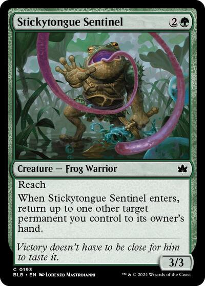 Stickytongue Sentinel (BLB) #193 Common Bloomburrow Magic: The Gathering: 2024