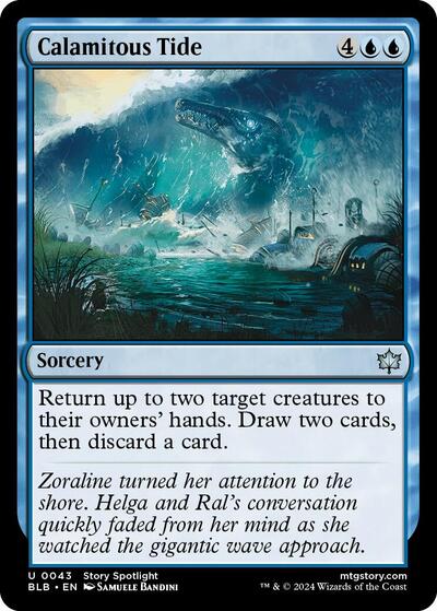 Calamitous Tide (BLB) #43 Uncommon (Lightly Played) Bloomburrow Magic: The Gathering: 2024