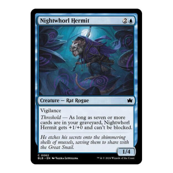 Nightwhorl Hermit (BLB) #62 Common Bloomburrow Magic: The Gathering: 2024