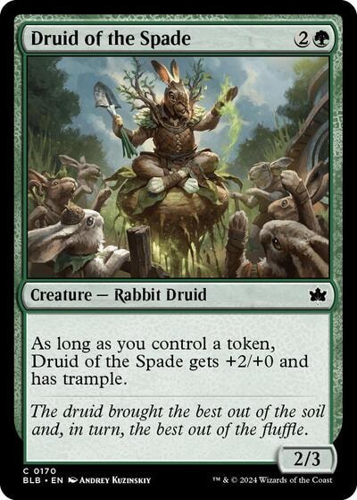 Druid of the Spade (BLB) #170 Common (Lightly Played) Bloomburrow Magic: The Gathering: 2024