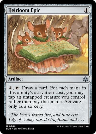 Heirloom Epic (BLB) #246 Uncommon (Lightly Played) Bloomburrow Magic: The Gathering: 2024