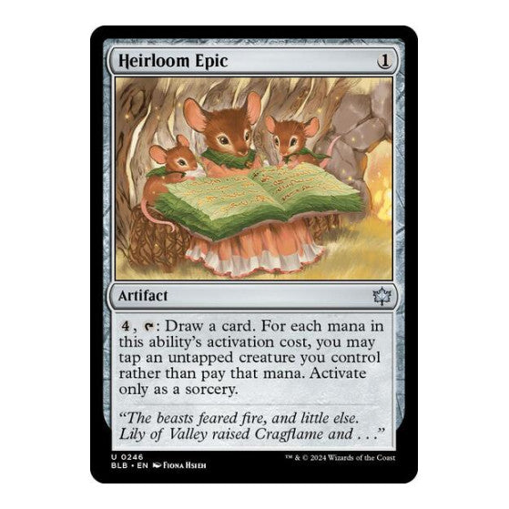 Heirloom Epic (BLB) #246 Uncommon (Lightly Played) Bloomburrow Magic: The Gathering: 2024