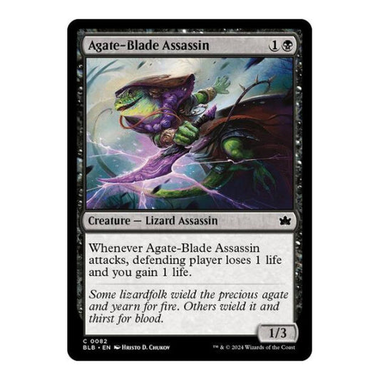 Agate-Blade Assassin (BLB) #82 Common Bloomburrow Magic: The Gathering: 2024