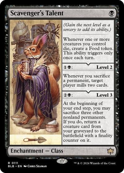 Scavengers Talent (BLB) #111 Rare (Lightly Played) Bloomburrow Magic: The Gathering: 2024