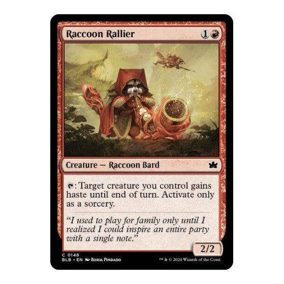 Raccoon Rallier (BLB) #148 Common Bloomburrow Magic: The Gathering: 2024