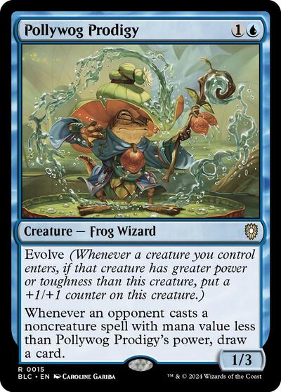 Pollywog Prodigy (BLC) #15 Rare (Near Mint) Commander: Bloomburrow Magic: 2024