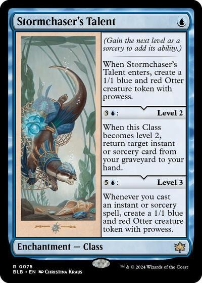 Stormchasers Talent (BLB) #75 Rare (Near Mint) Bloomburrow Magic: The Gathering: 2024