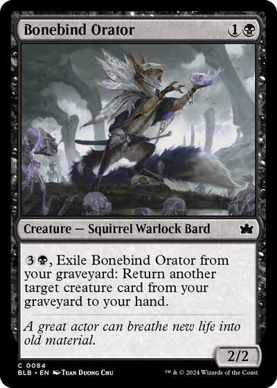 Bonebind Orator (BLB) #84 Common (Near Mint) Bloomburrow Magic: The Gathering: 2024