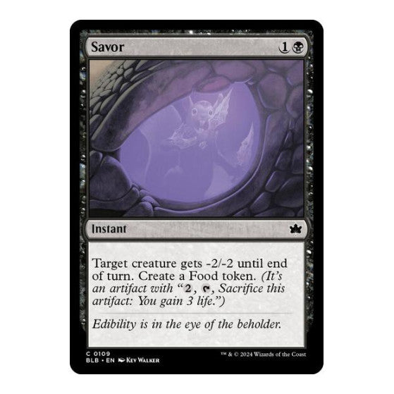 Savor (BLB) #109 Common Bloomburrow Magic: The Gathering: 2024