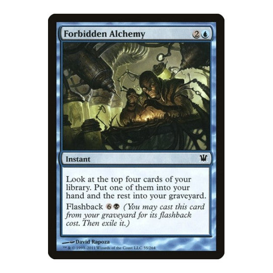Forbidden Alchemy (ISD) #55 Common Innistrad Magic: The Gathering: 2011