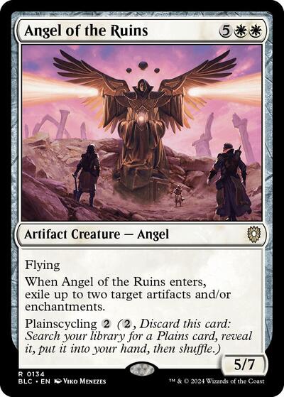 Angel of the Ruins (BLC) #134 Rare (Lightly Played) Commander: Bloomburrow Magic: The Gathering: 2024