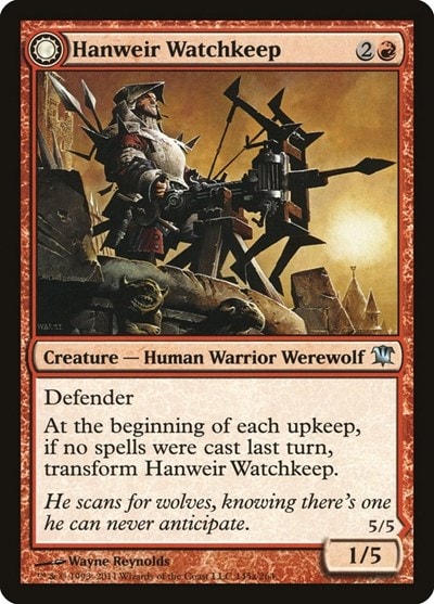 Hanweir Watchkeep (ISD) #145 Uncommon (Lightly Played) Innistrad Magic: The Gathering: 2011