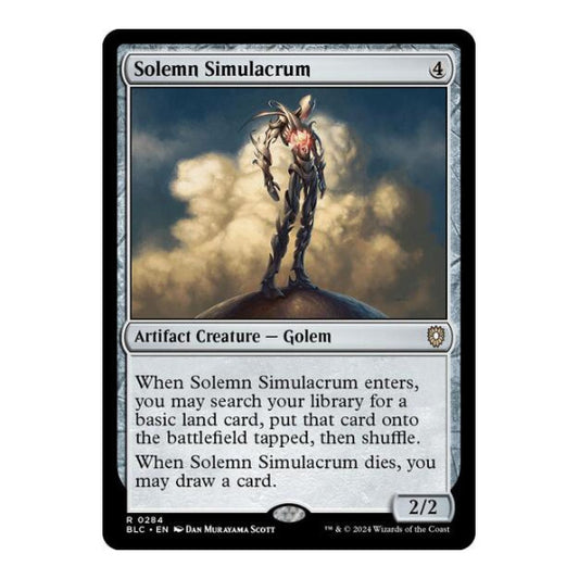 Solemn Simulacrum (BLC) #284 Rare (Lightly Played) Commander: Bloomburrow Magic: The Gathering: 2024