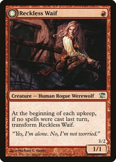 Reckless Waif (ISD) #159 Uncommon Innistrad Magic: 2011