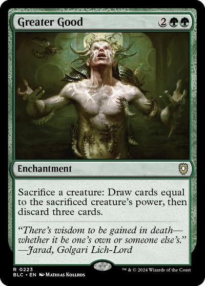 Greater Good (BLC) #223 Rare (Lightly Played) Commander: Bloomburrow Magic: The Gathering: 2024