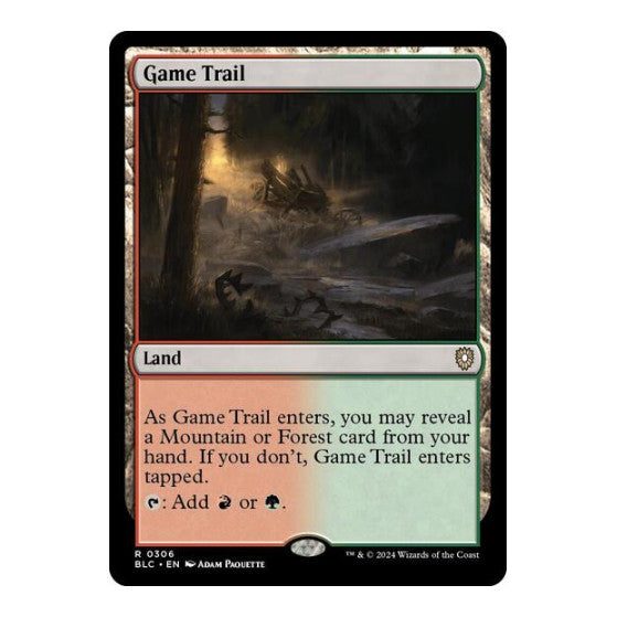 Game Trail (BLC) #306 Rare (Near Mint) Commander: Bloomburrow Magic: The Gathering: 2024