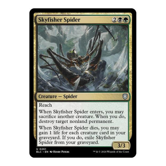 Skyfisher Spider (BLC) #261 Uncommon (Lightly Played) Commander: Bloomburrow Magic: The Gathering: 2024