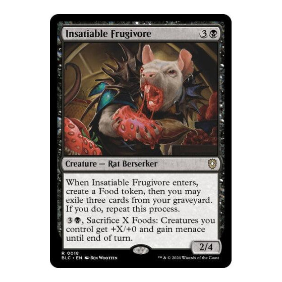 Insatiable Frugivore (BLC) #18 Rare (Lightly Played) Commander: Bloomburrow Magic: The Gathering: 2024