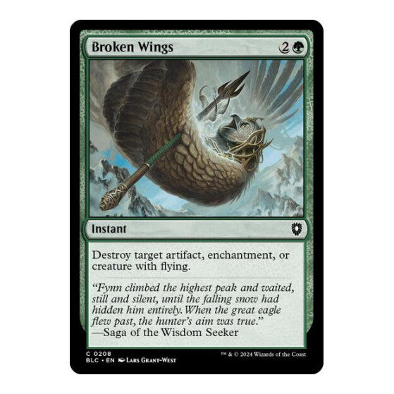 Broken Wings (BLC) #208 Common (Lightly Played) Commander: Bloomburrow Magic: The Gathering: 2024