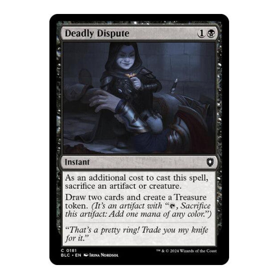 Deadly Dispute (BLC) #181 Common (Near Mint) Commander: Bloomburrow Magic: The Gathering: 2024