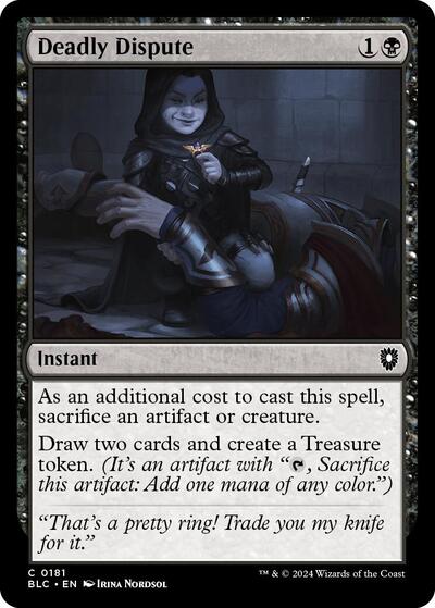 Deadly Dispute (BLC) #181 Common (Near Mint) Commander: Bloomburrow Magic: The Gathering: 2024