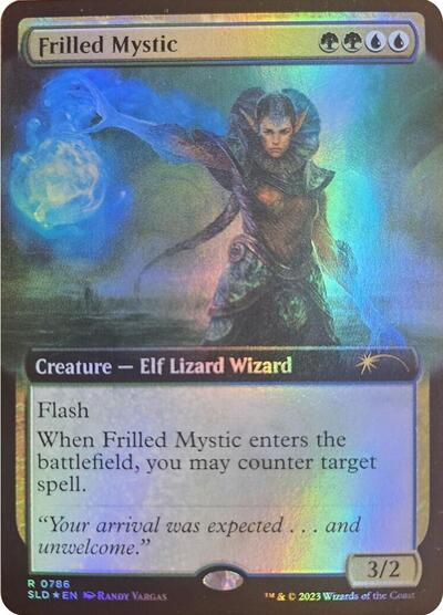 Frilled Mystic Extended Art (SLD) #786 Rare (Foil Lightly Played) Secret Lair Drop Series Magic: 2026