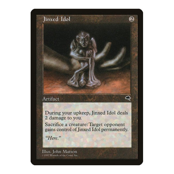 Jinxed Idol (TMP) #293 Rare (Moderately Played) Tempest Magic: The Gathering: 1997