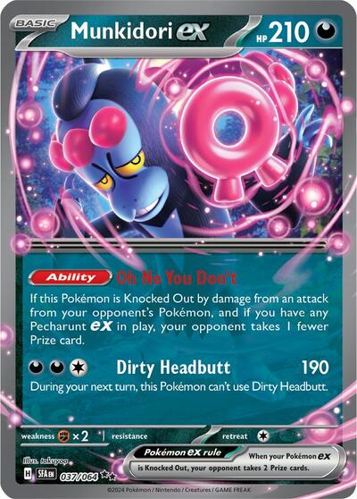 Munkidori ex 037 064 (SFA) #037/064 Double Rare (Holofoil Near Mint) SV: Shrouded Fable Pokemon: 2024