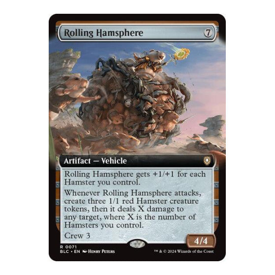 Rolling Hamsphere Extended Art (BLC) #71 Rare (Lightly Played) Commander: Bloomburrow Magic: The Gathering: 2024