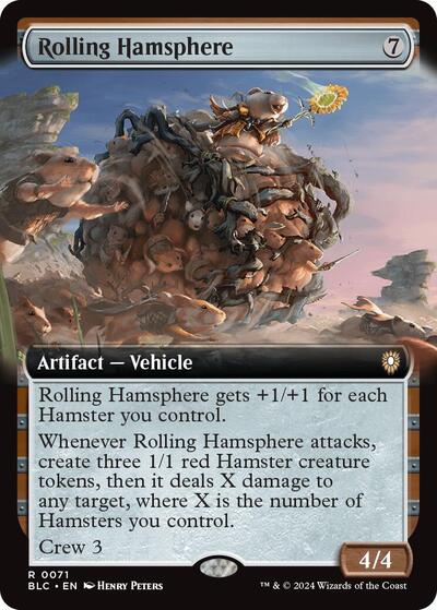 Rolling Hamsphere Extended Art (BLC) #71 Rare (Lightly Played) Commander: Bloomburrow Magic: 2024