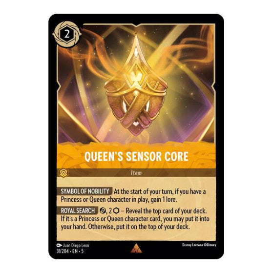 Queens Sensor Core (5) #31/204 Rare (Near Mint) Shimmering Skies Disney Lorcana: 2024