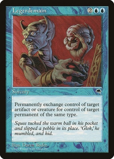 Legerdemain (TMP) #72 Uncommon (Lightly Played) Tempest Magic: The Gathering: 1997