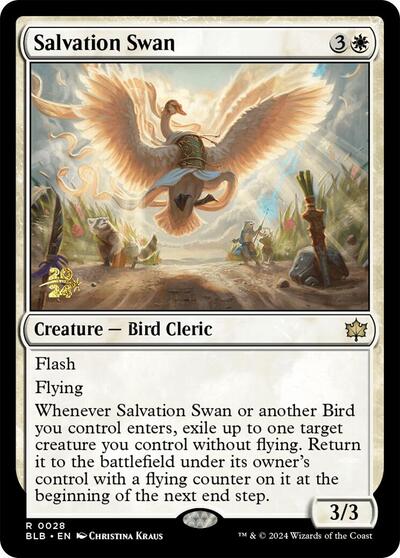 Salvation Swan (PRE) #28s Rare (Foil Near Mint) Prerelease Cards Magic: The Gathering: 2026