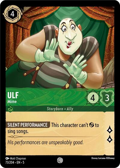Ulf - Mime (5) #73/204 Common (Near Mint) Shimmering Skies Disney Lorcana: 2024