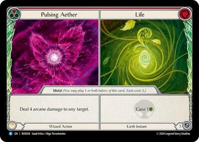 Pulsing Aether // Life (ROS) #ROS018 Rare (Lightly Played) Rosetta Flesh and Blood TCG: 2024